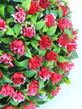 20 см искусственный растительный шар искусственный цветочный шар искусственные цветы с эвкалиптом декоративные шары для заднего двора балкона сада свадьбы и домашнего декора белый