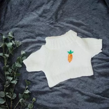 20 см Кукольная Одежда Аксессуары для Животных Мягкая Съемная Переодевание Съемка Сцены Фото Мультфильм белый