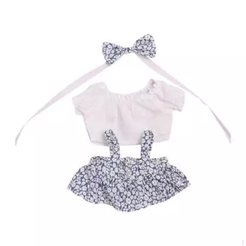 20 см Кукольная одежда Кукольная одежда Удобная замена украшения Наряд для подарков blue skirt