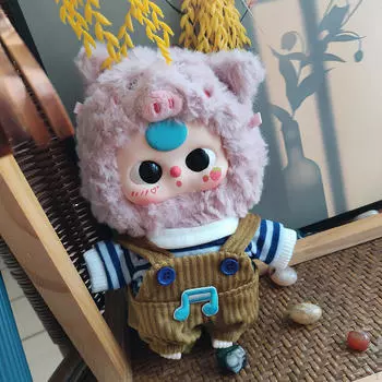 20 см Кукольный комплект одежды Подарки для энтузиастов Костюмы Топ и подтяжки Брюки 2pcs Brown