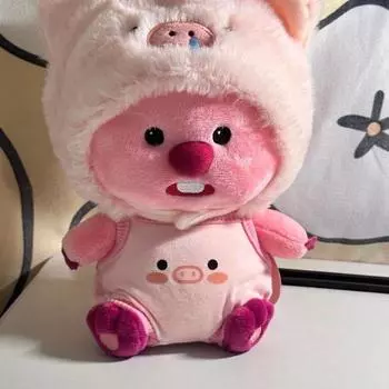 20 см Loopy Kawaii плюшевая игрушка кукла аниме фигурка мультфильм милый маленький бобер животное Peluches подушка кулон подарок для девочки 20cm