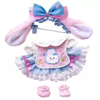 20 см Милая детская одежда Хлопковая кукольная юбка с ремешком для волос Комплект кукольной кукольной одежды Детская одежда Kuromi