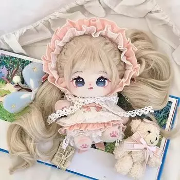 20 см Милая хлопковая кукла Голая кукла-младенец Одевается Детская одежда Мягкий костюм Мягкая игрушка Куклы Коллекция Подарок Skeletonless