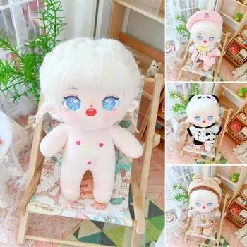 20 см милая игрушка с наполнителем из полипропиленового хлопка, очаровательная кукла, платье для человека, подарок для девочек, идол