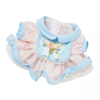 20 см Милая кукольная одежда Платье Одежда Гибкость DIY Игрушка Мода Съемная для детей Pink White