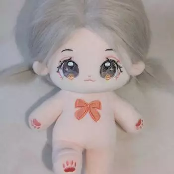 20 см Милая плюшевая кукла, нарядная одежда, набор из мультяшной плюшевой игрушки, модель, фигурки, мягкая кукла, подушка, рождественские подарки на день рождения