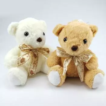 20 см милый плюшевый мишка игрушка мягкий плюшевый мультяшный медведь животное кукла плюшевая игрушка девочка сумка кулон ребенок ребенок рождественский подарок 20cm белый