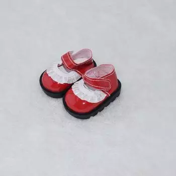 20 см Мини Туфли Кружева Клейкие Туфли Мини Кукольные Туфли Детские Игрушки красный