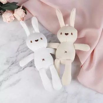 20 см модные прочные мягкие плюшевые животные кролик милый мультфильм плюшевые игрушки чучело куклы бежевый