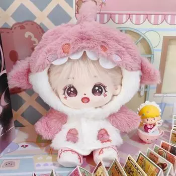 20 см мультяшная хлопковая кукольная одежда акула толстовка плюшевая куртка идол кукла аксессуары наряд для кукол-звезд подарок for 20cm Idol Doll