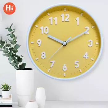 20 см настенные часы современные простые детские комнаты креативные дюймовые настенные часы бесшумные часы