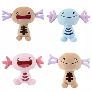 20 см Paldean Wooper, плюшевая игрушка Kawaii Wooper, кукла Paldean, мягкие плюшевые игрушки в виде животных, мультяшная игра, фигурка Wooper, игрушки для детей амарантовый
