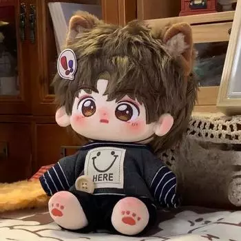 20 см плюшевая игрушка кукла одевается аниме крутая мягкая супер звезда фигурка куклы ребенок может менять одежду подарок