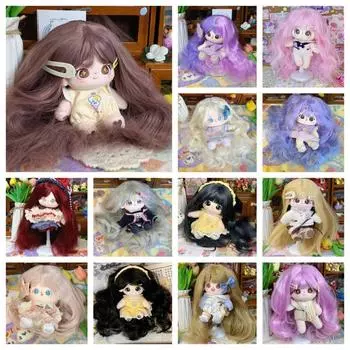 20 см плюшевые кукольные парики DIY Idol Star кукольные волосы сладкий хлопковый кукольный парик 11(only wig)