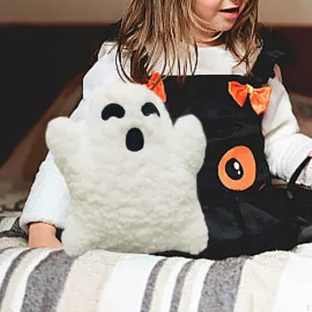 20 см Призрачная кукла Обнимающая подушка Плюшевая игрушка Хэллоуин Украшение для гостиной Фотореквизит Кровать Style A