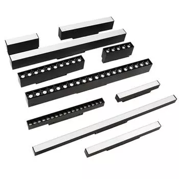 20 современных встраиваемых светильников на магнитных треках, дизайн светодиодных ламп, потолочная система на магнитных рельсах, внутреннее освещение на треках, точечные светильники на рельсах Warm white 3000K