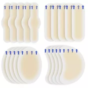 20 StCk Blasenpflaster Гелевые туфли на высоком каблуке Pflaster Blasenpflaster Unsichtbares Hydro чёрный