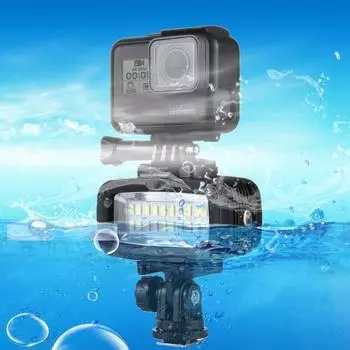 20 светодиодов, 40 м водонепроницаемый студийный светильник IPX8 для GoPro