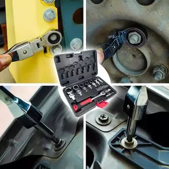 20-teiliger Ratschenschlssel mit Box Многофункциональный набор гаечных ключей с храповым механизмом Трещотка с гибкой головкой Двойной накидной ключ Торцевая отвертка