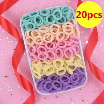 20 упаковок прочных резинок для волос с резинками для волос, детский головной убор, косметика 20pcs разноцветный