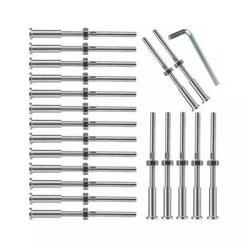20 упаковок T316, перила для троса из нержавеющей стали, резьбовая шпилька, натяжитель, приемник и наконечник с плоской головкой для кабеля 1/8 20PCS