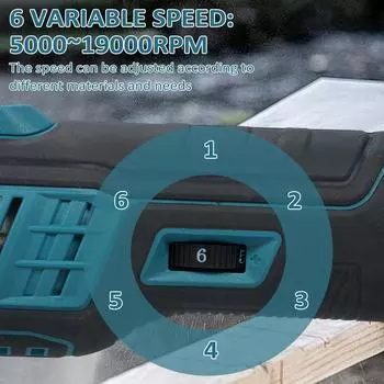 20 В беспроводной осциллирующий инструмент 6 переменных скоростей 19000 об/мин бесщеточный двигатель осциллирующий многофункциональный инструмент Oscillating Tool Only