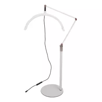 20 Вт 16 дюймов светодиодный полумесяц напольный светильник 3000K6000K 10 яркость лампа для красоты ресниц белый 100240 В Великобритания UK Plug