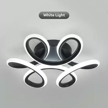 20 Вт 220 В светодиодный потолочный светильник современный скандинавский цветочный потолочный светильник для коридора гардероба светодиодная люстра светильники White light чёрный