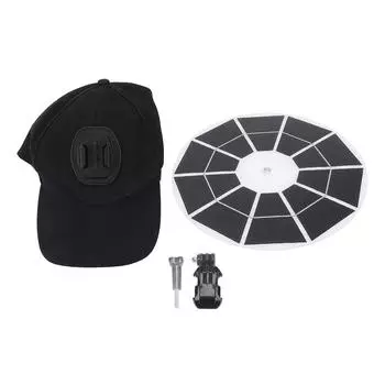 20 Вт круглая солнечная панель с бейсболкой 5 В двойной USB-регулятор быстрая зарядка портативная солнечная панель шляпа