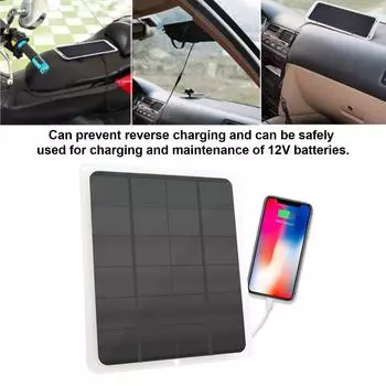 20 Вт моно солнечная панель для зарядки аккумулятора 12 В 12 В водонепроницаемое солнечное зарядное устройство и устройство для поддержания заряда аккумулятора 20 Вт моно солнечная панель чёрный