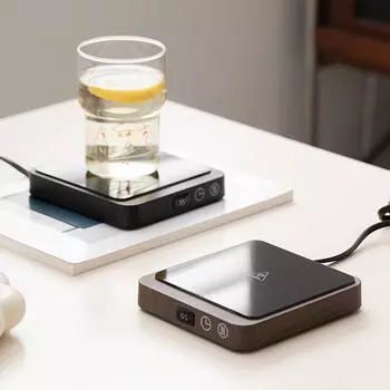 20 Вт подогреватель для кружек кофе, подогреватель для чашек, электрическая плита с 5 скоростями, подогреватель для молока, чая, воды 220 В EU чёрный