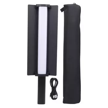 20 Вт RGB светодиодная палочка для видеосъемки на 360 градусов, яркость 2500-9900 К, регулируемая