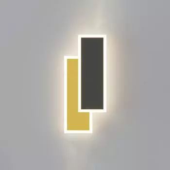 20 Вт светодиодный настенный светильник из акрила для спальни, гостиной, прохода, декоративное освещение, подсветка телевизора, черно-белые/золотые настенные светильники Warm White (2700-3500K)