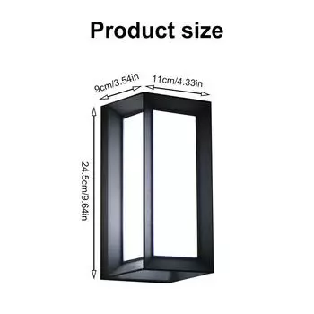 20 Вт светодиодный уличный настенный светильник традиционный водонепроницаемый наружный настенный светильник переменного тока 110 В-220 В настенное освещение для крыльца, ворот, дверного проема светло-желтый