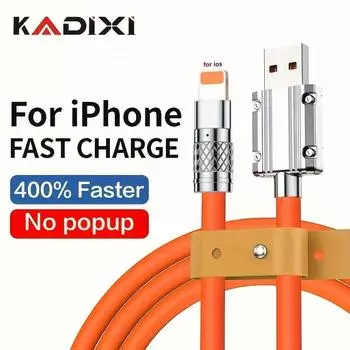 20 Вт USB-кабель для быстрой зарядки iPhone 14 11 12 13 Pro Max Mini XS XR X 7 8 6 Plus для iPad Кабель для зарядки данных Толстый шнур