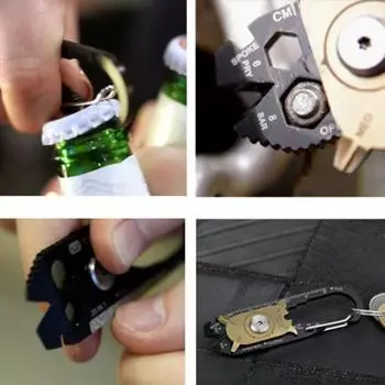 20 в 1 гаечный ключ отвертка Edc открытый портативный многофункциональный инструмент брелок 20 in 1 серебряный