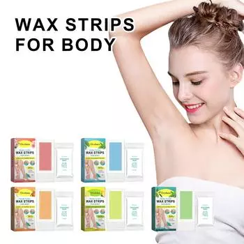 20 восковых полосок для удаления волос для летней депиляции, двухсторонняя бумага с холодным воском для ног, тела, лица, полезная 3 мл One Size