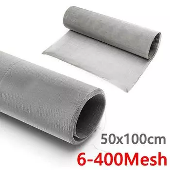 20 x40 плетеная проволока 6-400 сетка от насекомых 304 нержавеющая сталь фильтрующая решетка сетка металлический фильтр ремонт починка сетки инструмент детали 50x100cm