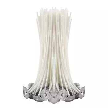 20 x 200 мм длинный предварительно вощеный сердечник свечи для изготовления свечей с металлической подставкой