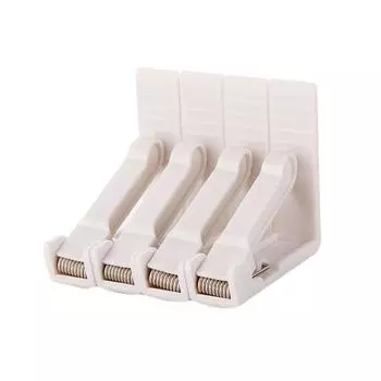 20 зажимов для скатертей — надежно фиксируют крышку стола, прозрачные зажимы-держатели для использования в помещении и на улице белый