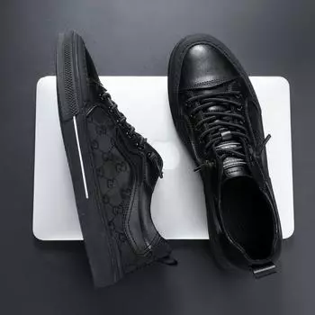 20B2 производитель модных спортивных и любительских одинарных туфель корейской версии, универсальные удобные мужские кожаные туфли 38