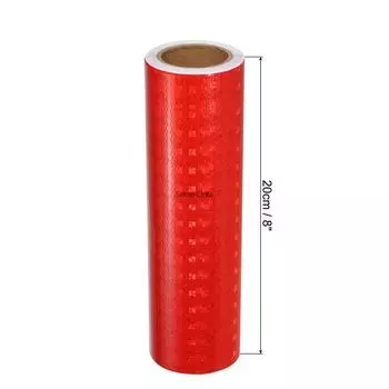 20cm*5M Shiny Red Reflective Tape Safety Warning Decoration Sticker Reflect Protective Tape Strip Motorcycle Reflectors Stickers красный