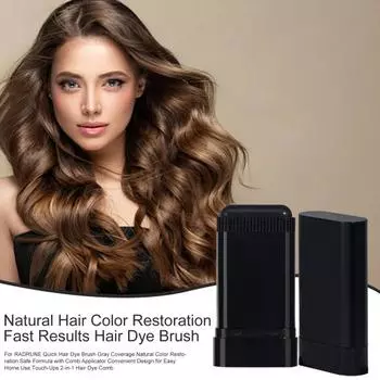 20G Краска для волос Расческа для покрытия седых волос Натуральные ингредиенты Мужчины Женщины Одноразовые 20g черный коричневый
