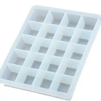 20Grids Mini Small Ice Cube Tray Cubes Tray Silicone Ice Maker Mold синий