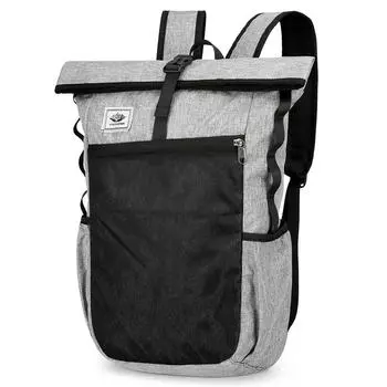 20л легкий складной рюкзак для путешествий походов рюкзак для мужчин и женщин(Светло-серый)