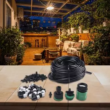 20M Система распыления охлаждения, форсунка автоматическая, устройство для полива, насос для распыления, охлаждение, новое.