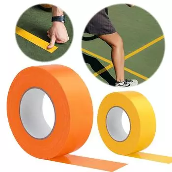 20M Outdoor Pickleball Court Tape Self-Adhesive Pickleball Court Marking Tape Sports Floor Marking Tape Sports Supplies оранжевый