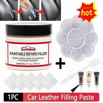 20ml/60ml Leather Repair Paste Car Seat Scratch Repair Cream Leather Restoration Cream Natural Leather Filler Car Accessories