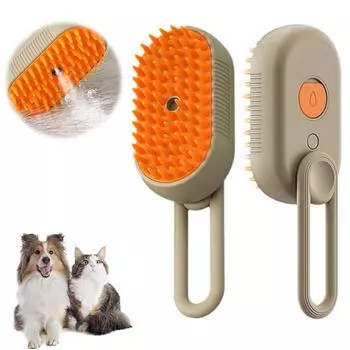 20ml Pet Steam Groomer Brush, 2025 New Steam Cat Steam Brush For Sheddin Grooming, Massage, Cleaning, Multifunctional Hair Removal Comb For Cats Dogs One Size хаки