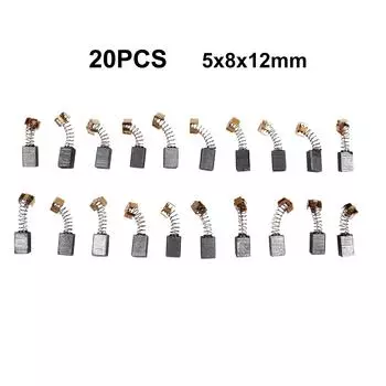 20мм(0,78 дюйма) Угольные щетки 20 шт 5x8x12 мм Щетки